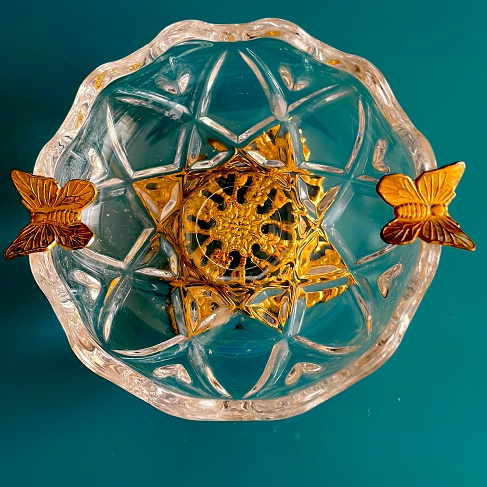 Crystal Butterfly Small Jewelry Holder Dish